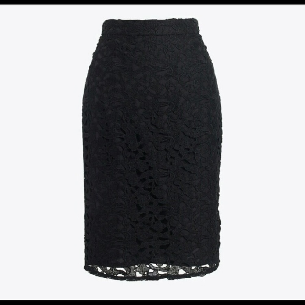 Black Crochet Skirt - Sz 6